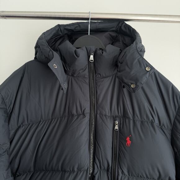 Polo Ralph Lauren Gotham Down Jacket Mens 4XL Black Puffer Quilted Hooded - Picture 3 of 10